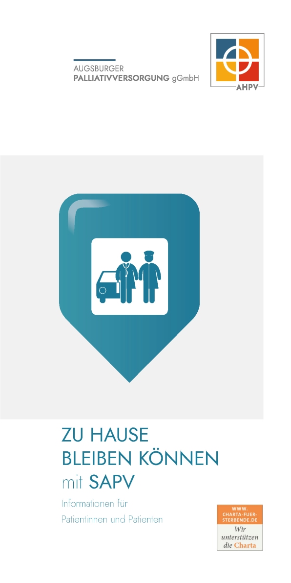 SAPV-Flyer der Augsburger Palliativversorgung für Angehörige